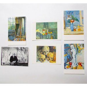 Paul Cezanne Six Postcard Lot Still Life Art Studio Vintage Unposted